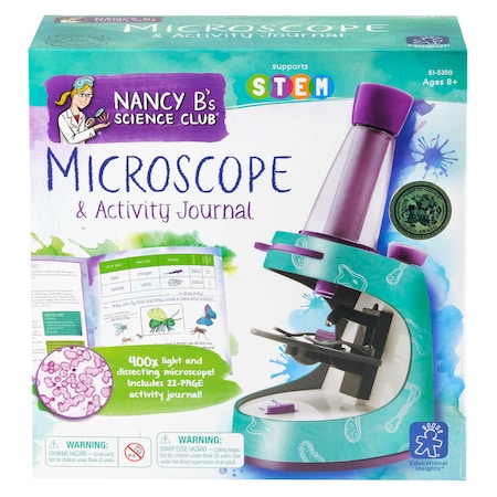 Educational Insights Nancy B's Science Club Microscope & Activity Journal 5350